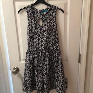 Francesca’s Black and white Pattern Dress